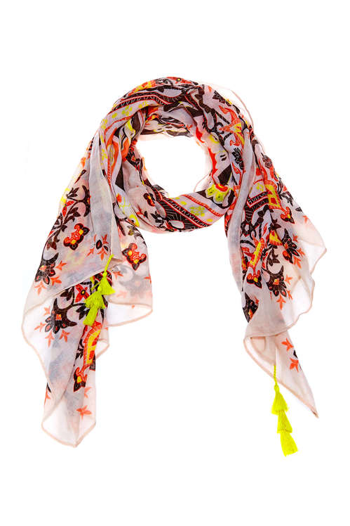 foulard pieces pcjubii gris clair